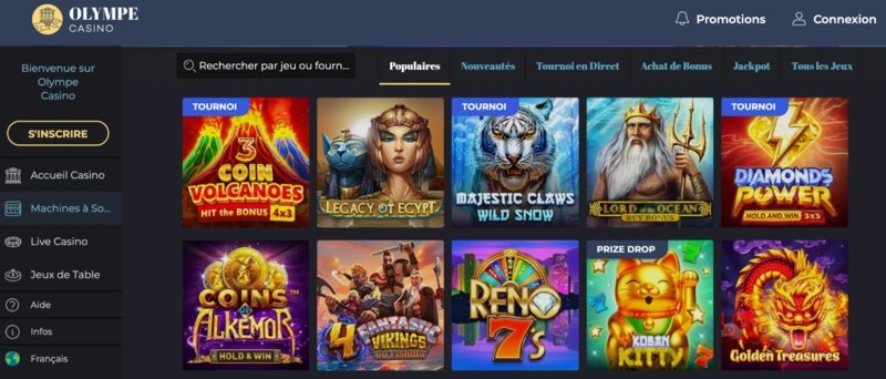 Guide de casino olympe mon compte